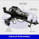 Black Diamond 30‑Ton Petrol Log Splitter – Electric Start, 6.5HP Engine, Horizontal/Vertical