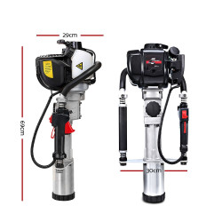 Giantz Petrol Post Driver – 4-Stroke Fence Post Rammer for Star Pickets and Pile Driving Tasks