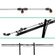 Giantz Weed Sprayer 100L Trailer 1.5M Adjustable Boom Garden Spray