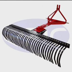 1200mm 4ft Landscape Stick Rake  - 3 Point Linkage
