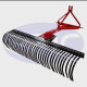 1500mm 5ft Landscape Stick Rake  - 3 Point Linkage