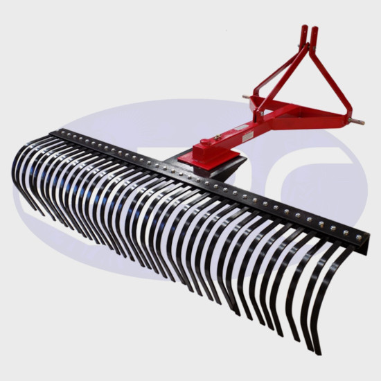 2400mm 8ft Landscape Stick Rake  - 3 Point Linkage
