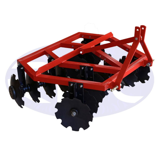5ft Disc Harrow Cultivator - Heavy Duty Frame