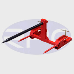 900kg Round Bale Spear Hay Spike - Clamp on Bucket