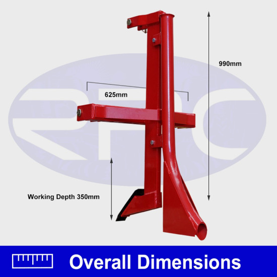 350mm 3 Point Linkage Single Tine Ripper & Pipelaying Attachment