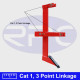 350mm 3 Point Linkage Single Tine Ripper
