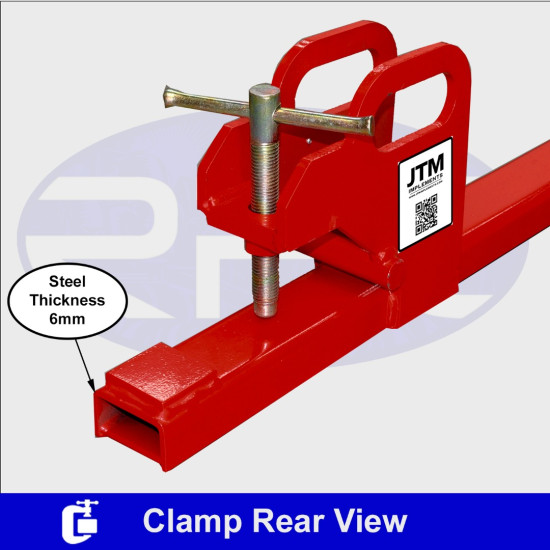1350kg - Front End Bucket Loader Clamp on Fork Extensions