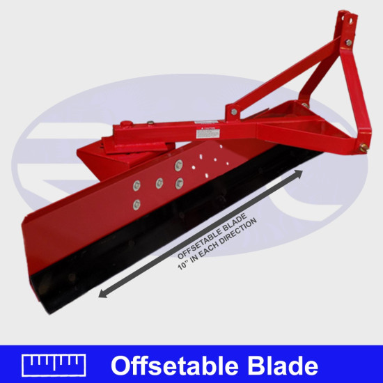 1200mm 4ft Grader Blade - 3 Point Linkage
