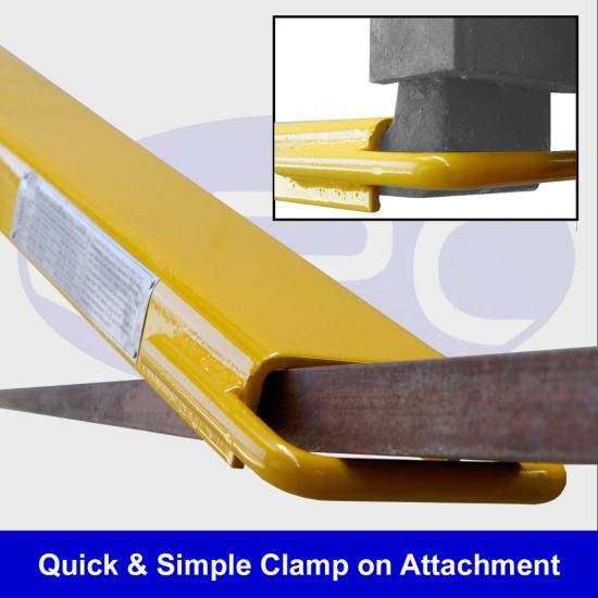 1525mm x 102mm Slip on Forklift Extension Tines, Heavy Duty Slippers