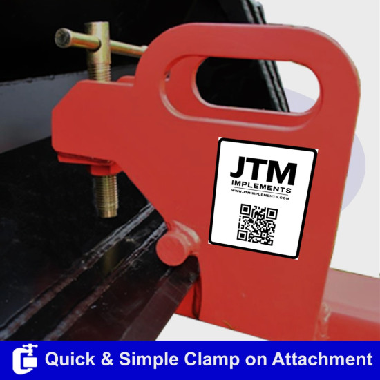 900kg - Front End Loader Bucket Clamp on Fork Extensions