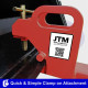 1350kg - Front End Bucket Loader Clamp on Fork Extensions