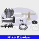 10" Meat Cutting Band Saw Sliding Stainless Steel Table & Mincer.