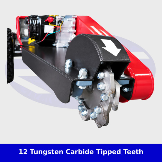 Heavy Duty Stump Grinder – 6.5HP, Tungsten Carbide Cutters